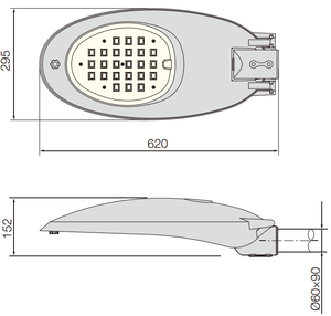 Nouveau Extérieure Industrielle Éclairage 100 W 110LM/W NICHIA Puce Meanwell Pilote LED Stree Lumière Avec <span class=keywords><strong>Cinq</strong></span> Ans de Garantie - Product Image 5