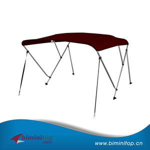 Bimini Bateau Top Couverture avec Support Arrière Pôle et de Démarrage de Stockage, couleur Gris, Pacifique Bleu - Product Image 1