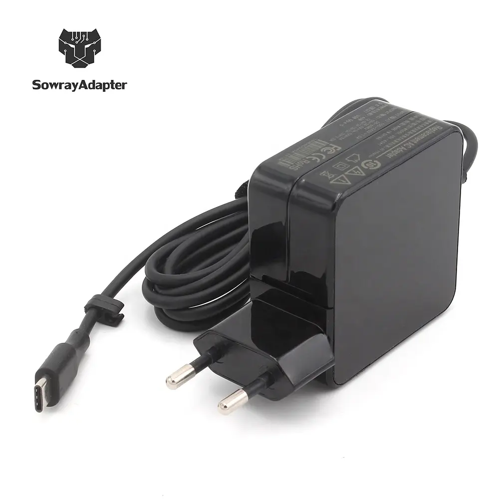 Laptop Charger For 45w USB-C PD Charger 5V 2A 20V 2.25A Type C Laptop Adapter For Dell/Hp/Lenovo/huawei/ASUS