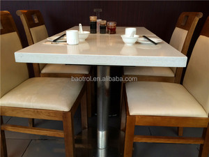 Plateau de <span class=keywords><strong>table</strong></span> de restaurant carré en marbre blanc pour <span class=keywords><strong>deux</strong></span> <span class=keywords><strong>personnes</strong></span> - Product Image 3