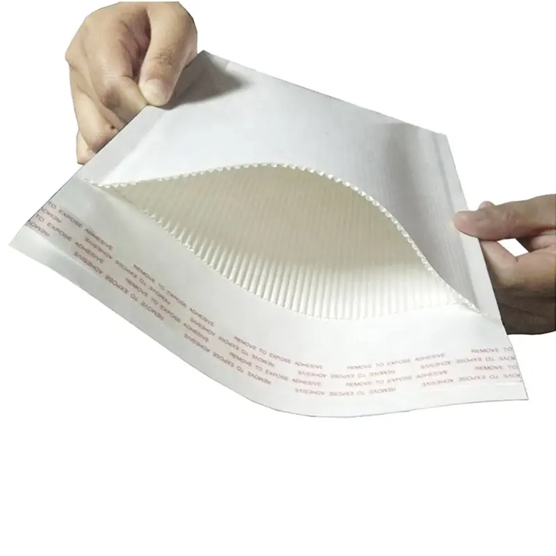 Buste personalizzate 100% carta kraft per superficie con contenuto riciclato involucro rigido in carta da Surf ondulato imbottito interno