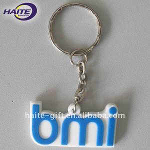 De goma nombre barato al por mayor llaveros personalizados a granel - Product Image 5