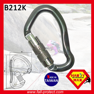 Mousqueton de secours Type B, matériel en aluminium, pour escalade sur roche, 23KN - Product Image 3
