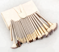 Professionnel argent 24 pièces pinceau de maquillage