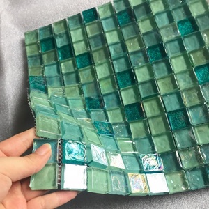 A buon mercato all'aperto di <span class=keywords><strong>mosaico</strong></span> di <span class=keywords><strong>vetro</strong></span> per il nuoto piscina piastrelle - Product Image 3