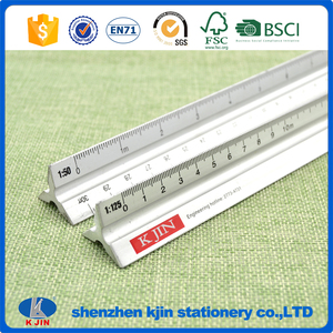 Hecho de aluminio de tres filos escuela u oficina utilizando durable tres bordes <span class=keywords><strong>escalímetro</strong></span> regla - Product Image 1