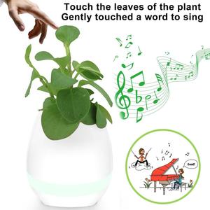 Creativa Altavoz Bluetooth Música Inteligente maceta Planta Táctil Inteligente Piano Music - Product Image 2