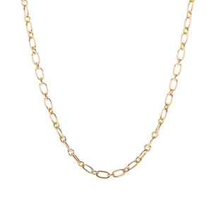 A075A السائبة الجملة 18K الذهب سلسلة المختنق 925 فضة سلسلة قلادة - Product Image 1