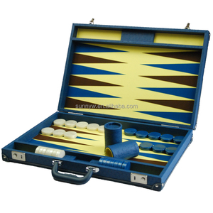 Tùy chỉnh sang trọng da backgammon trò chơi thiết lập backgammon Hội Đồng Quản trị cờ - Product Image 2