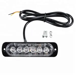 6 LED Siêu sáng 12-24 v led amber cảnh báo strobe thống lightbar cảnh báo thanh ánh sáng