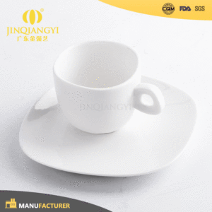 Logo personnalisé usine prix beaucoup de style blanc décalques en céramique café <span class=keywords><strong>tasse</strong></span> et soucoupe - Product Image 1