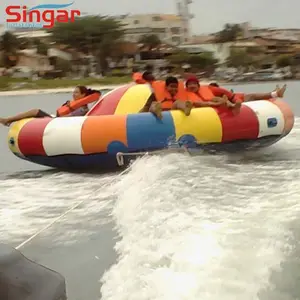 Los adultos niños volador barco inflable venta agua inflar disco barco remolcable