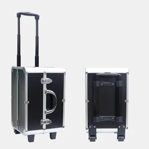 ロックケース化粧品バッグ & ケース付きプロフェッショナル2-in-1アルミ化粧バニティボックス
