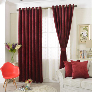 <span class=keywords><strong>Tende</strong></span> di Lusso in Ciniglia <span class=keywords><strong>Bordeaux</strong></span> per il Soggiorno con Drappeggi - Product Image 1