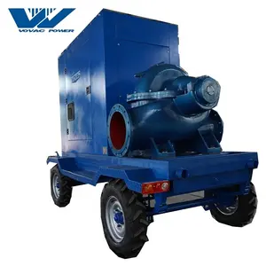 Pertanian Irigasi Pompa Air Diesel dengan Trailer dari 3 Inch 32 Inch