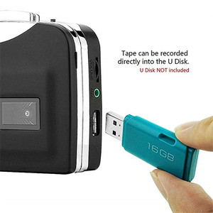 H0TY0 lettore di Cassette lettore <span class=keywords><strong>Radio</strong></span> musica Audio portatile per disco U convertitore da Cassette USB a MP3 - Product Image 5