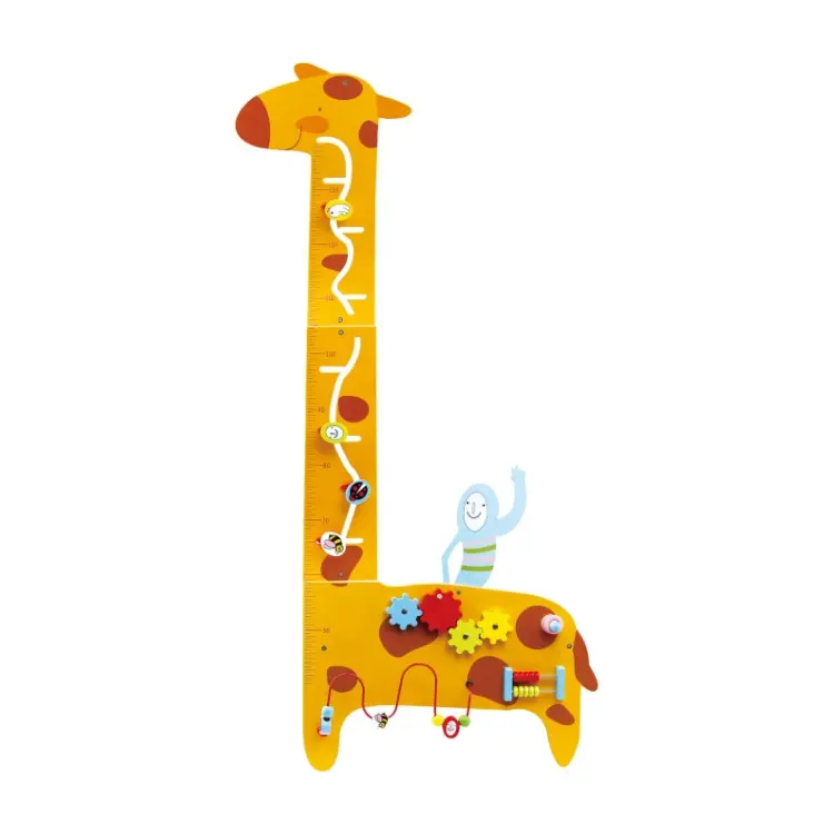도매 유치원 벽 장난감 어린이 높이 눈금자 나무 IQ 게임 퍼즐 다른 교육 장난감 나무 그림