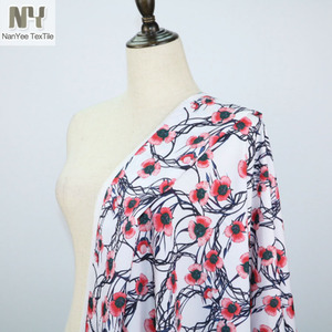 Nanyee-tela de poliéster estampada para vestido, textil rojo, <span class=keywords><strong>Ipomoea</strong></span> - Product Image 6