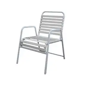 YOHO-sillón de jardín al aire libre, silla con correa de aluminio, de PVC, para patio y exterior