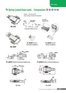 TSL-322-C Tàu Thép Không Gỉ Mùa Xuân Loại Chốt Chuyển Đổi Kẹp - Product Image 4