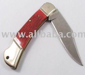 Couteau de poche en os cueilli - Product Image 1