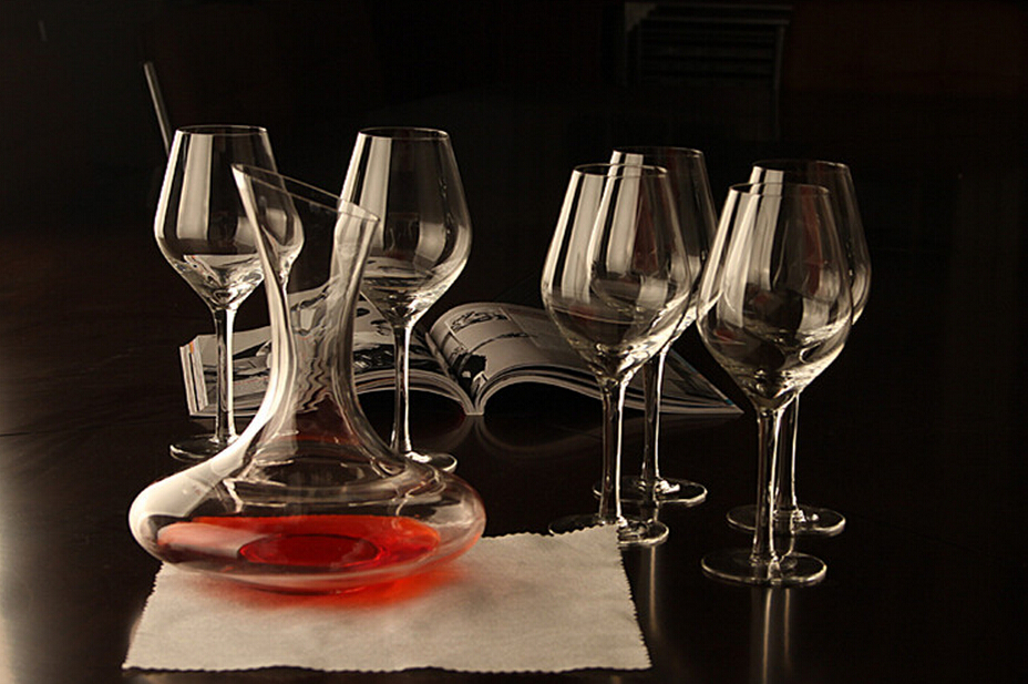 1500ML Big Decanter Handmade Crystal Red Wine Brandy Champagne Glasses Decanter Bottle