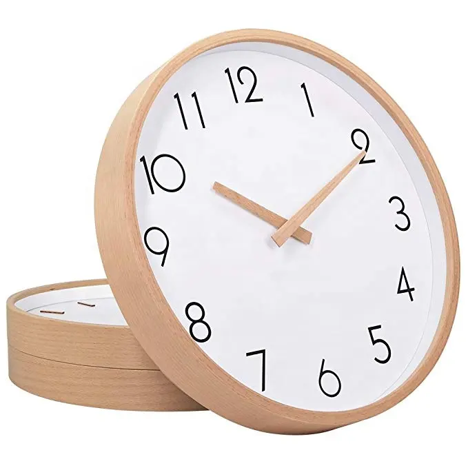 Wall Clock Wood Large Wood Wall Clocks Digital Wall Clock Table Kitchen Office Vintage Home