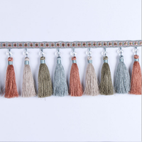 Frange décorative en viscose de 10cm pour rideau