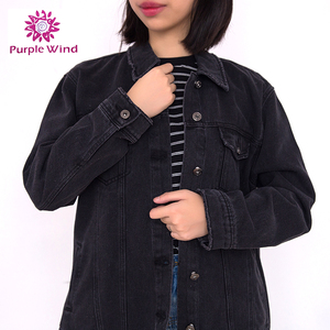 Nueva llegada enfriar negro básica simple breasted al por mayor chaqueta de lana polar - Product Image 4