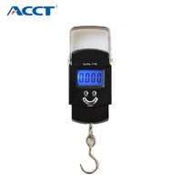 Balance électronique numérique à LED pour bagages, 50kg, 100g, valise avec lampe torche, format poche, voyage