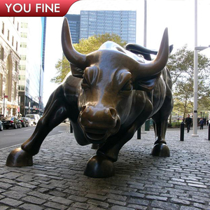YOUFINE Estatua de Toro de Bronce para Decoración de Distritos Financieros, Escultura para Plaza - Product Image 3