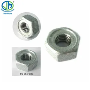 5/8 "-11X 2" galvanizli karbon çelik altıgen korkuluk bağlantı cıvata yüksek gerilimli çelik cıvata ve somun