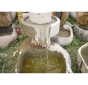 Mill stone design home feng shui water fall fountain