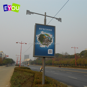 Năng lượng mặt trời giao thông LED hiển thị SMD Board đường phố cực quảng cáo Màn hình LED quảng cáo đường phố hộp đèn màn hình dấu hiệu cực hiển thị - Product Image 4