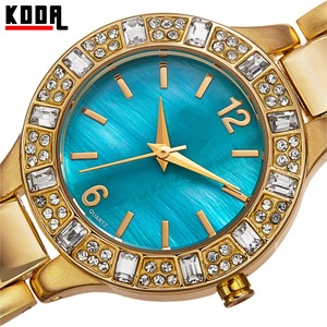Großhandel Damen Rose Gold Uhr Diamond Reloj Mujer Japan Movt SR626SW Edelstahl Rückseite Legierung Gehäuse Glas 16mm Epoche Modell - Product Image 3