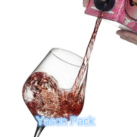 Sac de stockage de vin vide Yason en boîte, approvisionnement direct d'usine, emballage en aluminium laminé pour vin, eau et autres liquides, sans impression