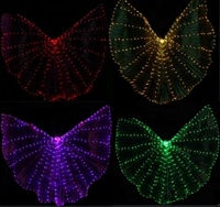 Bestcance Ailes de danse orientale illuminées LED ISIS WINGS RAINBOW GOLD White Silver Wings
