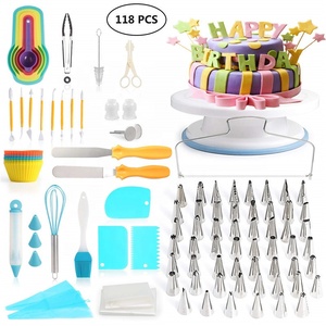 Bộ Dụng Cụ Trang Trí Bánh Bộ Dụng Cụ Làm Bánh Set <span class=keywords><strong>Cookie</strong></span> Fondant Công Cụ Làm Bánh Và Phụ Kiện Hơn 100 Chiếc Cho Người Mới Bắt Đầu - Product Image 4