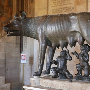 Riproduzione della fonderia d'arte in bronzo giardino antico famosa statua classica del lupo della <span class=keywords><strong>capitolina</strong></span> in bronzo - Product Image 2