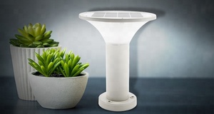 Lampe solaire à LED pour le <span class=keywords><strong>jardin</strong></span>, étanche IP65, détecteur de lumière crépusculaire, pour l'extérieur, les sentiers et la pelouse, alimentée par batterie. - Product Image 6