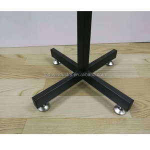 Atril Moderno de Acero Negro con Base Metálica Estable, <span class=keywords><strong>Podio</strong></span> Móvil para Escuela - Product Image 4