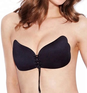 Phụ Nữ Strapless Vô Hình Push up Thoáng Khí Liền Mạch Áo Ngực Bán Buôn Thiên Thần Hình Dạng Cánh Tự Dính Bust Phía Trước Áo Ngực Backless - Product Image 3