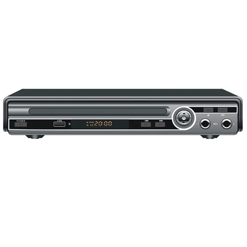 Hot sell high quality dvd with usb port mic input support multi language home dvd player
