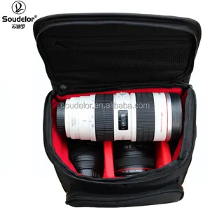 Top quality waterproof and shockproof nylon black digital camera bag insert