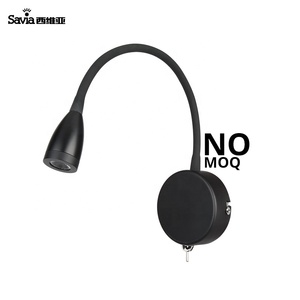 Lampada <span class=keywords><strong>da</strong></span> <span class=keywords><strong>Lettura</strong></span> a LED 3W con Collo d'Oca Flessibile e Regolabile, Applique Moderna <span class=keywords><strong>da</strong></span> Parete per Camera <span class=keywords><strong>da</strong></span> <span class=keywords><strong>Letto</strong></span>, Testiera e Hotel - Product Image 4