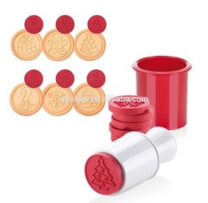 Nuevo diseño 6 unidades geométrica motivos y una ronda cortador Galleta de silicona sello - Product Image 2