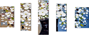 2016 new home decor belle fleur <span class=keywords><strong>paysage</strong></span> <span class=keywords><strong>peinture</strong></span> à l'huile toile personnalisée - Product Image 1
