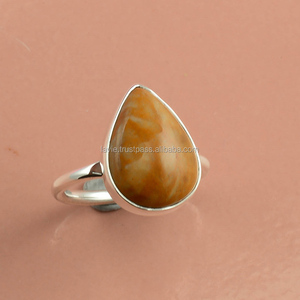 อัญมณี mookaite ธรรมชาติ becated 925เงินสเตอริ่งตั้งหนามเตยแบบคลาสสิกเครื่องประดับที่ดีสำหรับทุกเพศ - Product Image 1