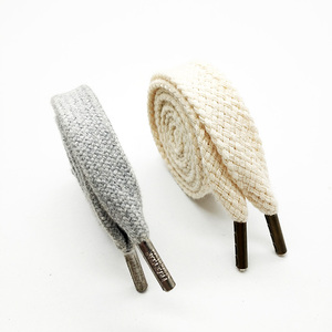 Lacets de chaussures personnalisés en coton polyester plat de qualité supérieure - Product Image 3