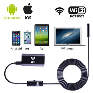 8mm Lens Wifi Endoscope Camera HD 720P USB Camera Waterproof Iphone Android Wireless Car Inspection Borescope with Semi-rigid